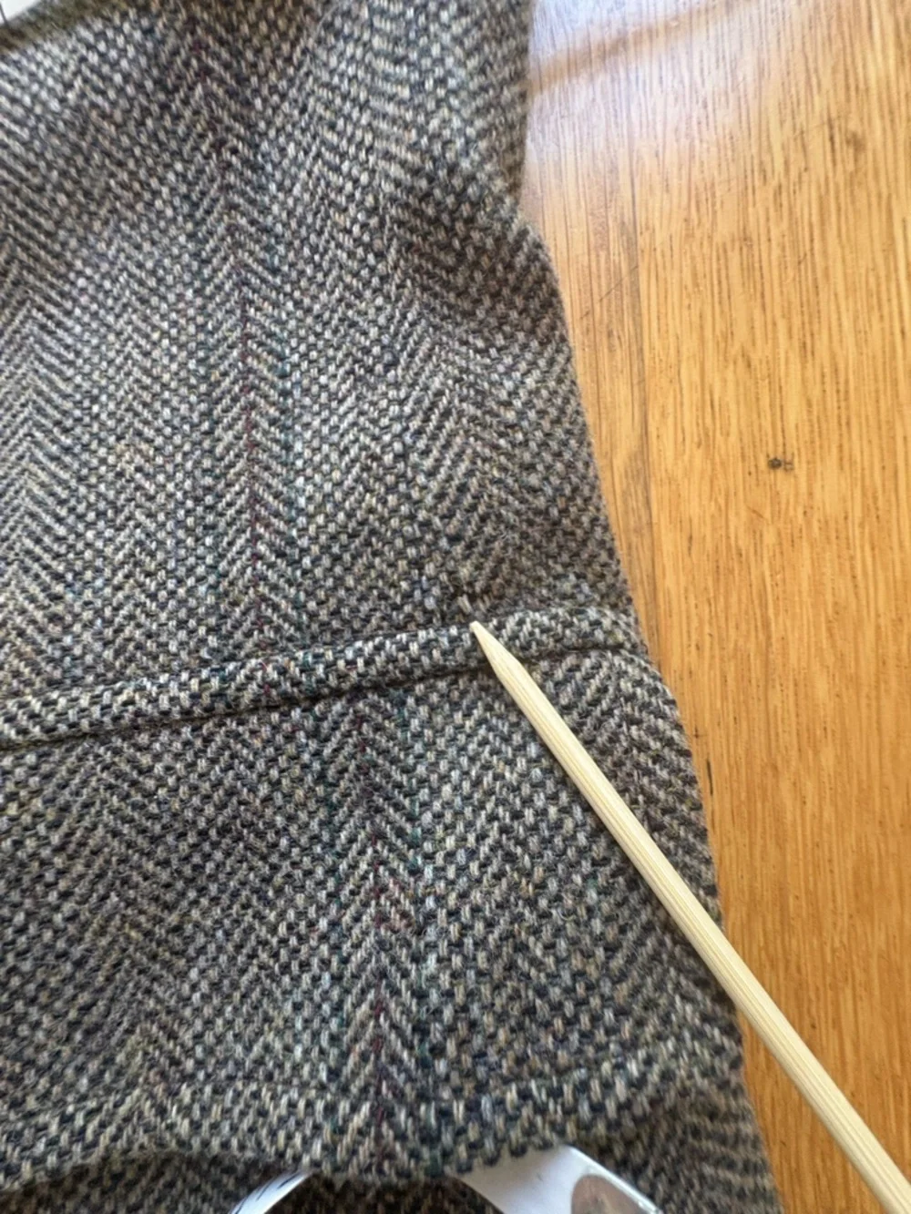 Pendleton Blazer Mens Vintage 44 Tan Brown Tweed Wool Sport Coat REaD Holes